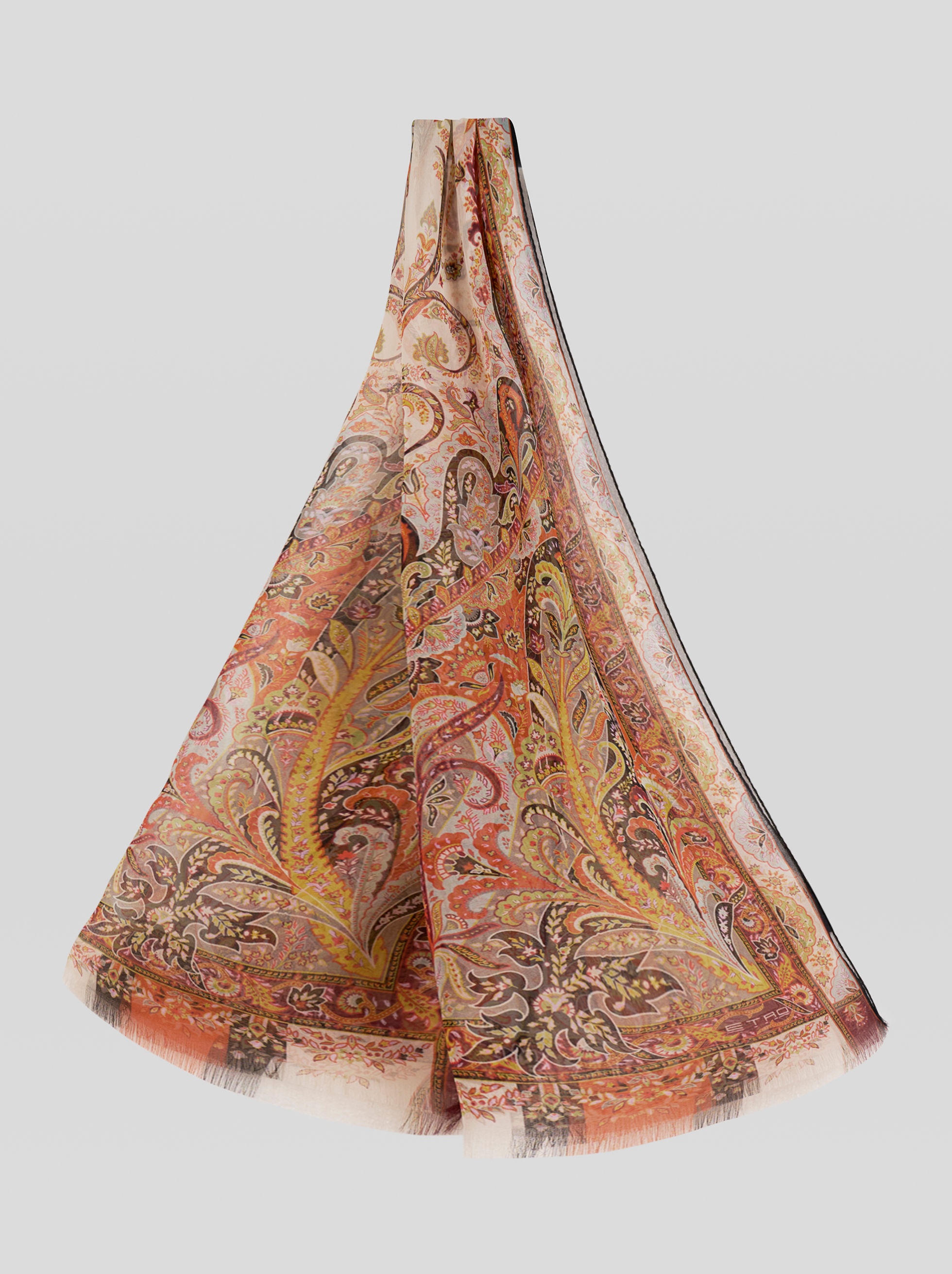 PAISLEY SILK SCARF - 1