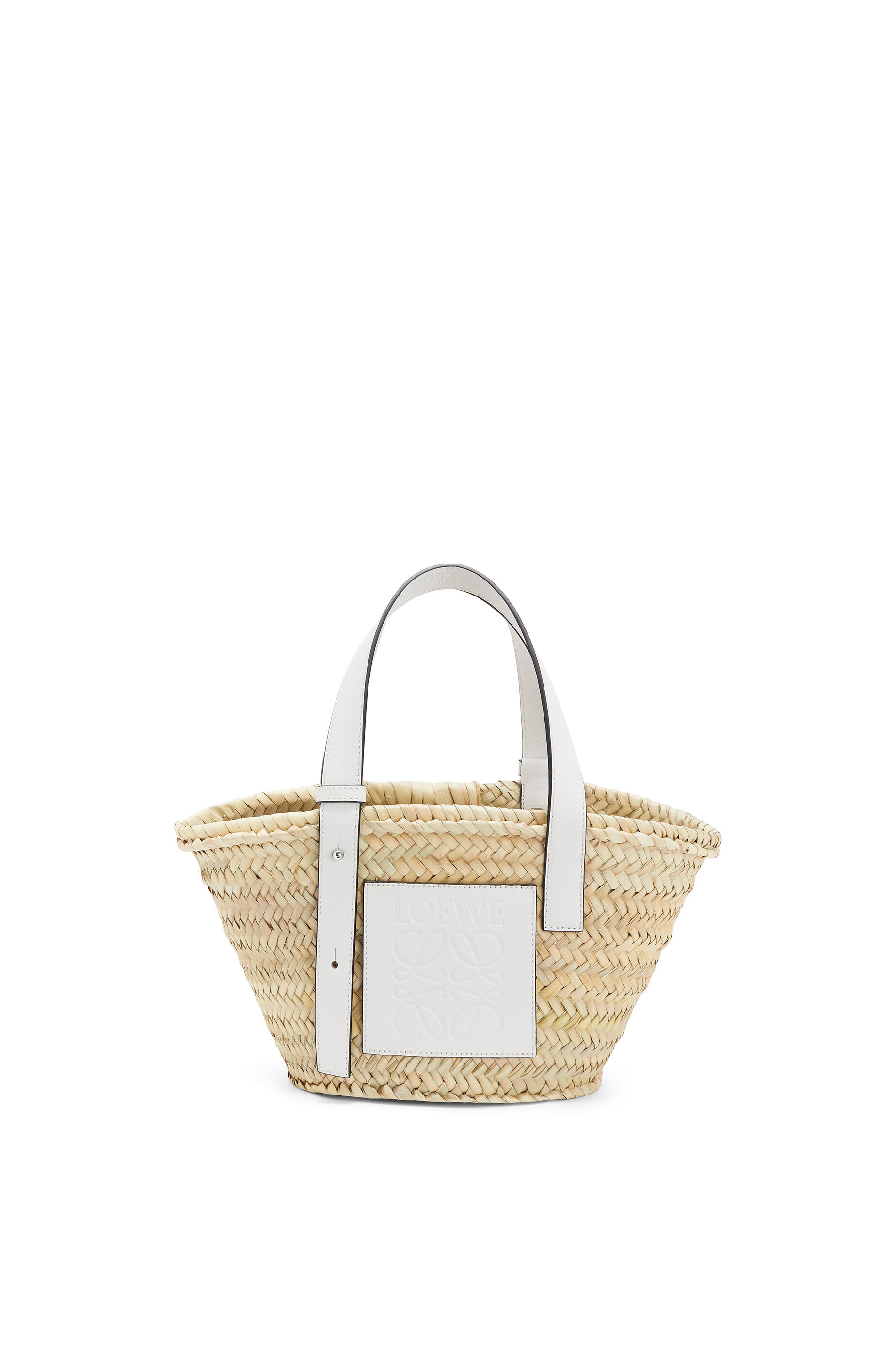 Small Basket bag in palm leaf and calfskin - 1