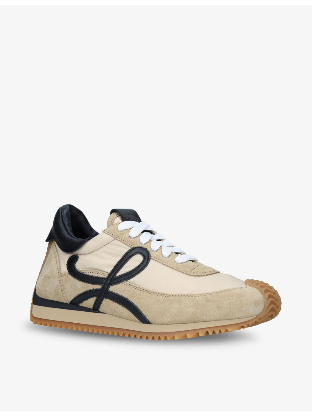 Flow Runner monogram leather and shell trainers - 3