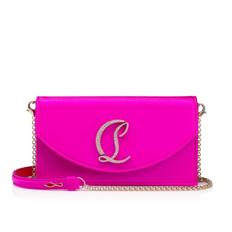 Loubi54 Small HOLLY PINK/GOLD-CRYSTAL - 1