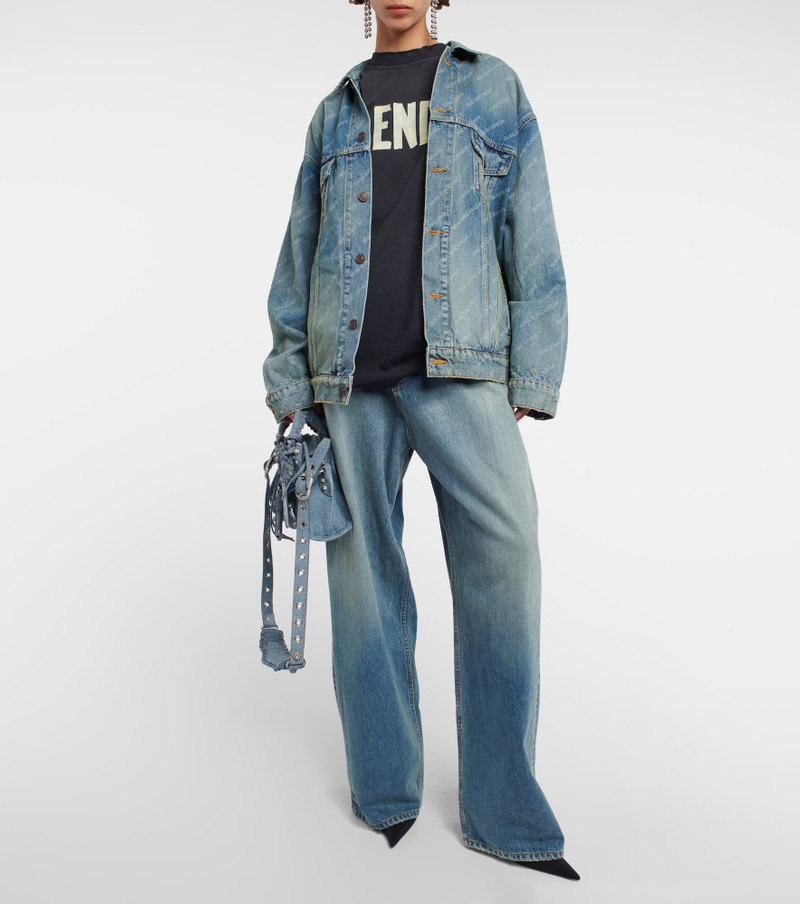 BALENCIAGA Neo Cagole XS denim shoulder bag outlook