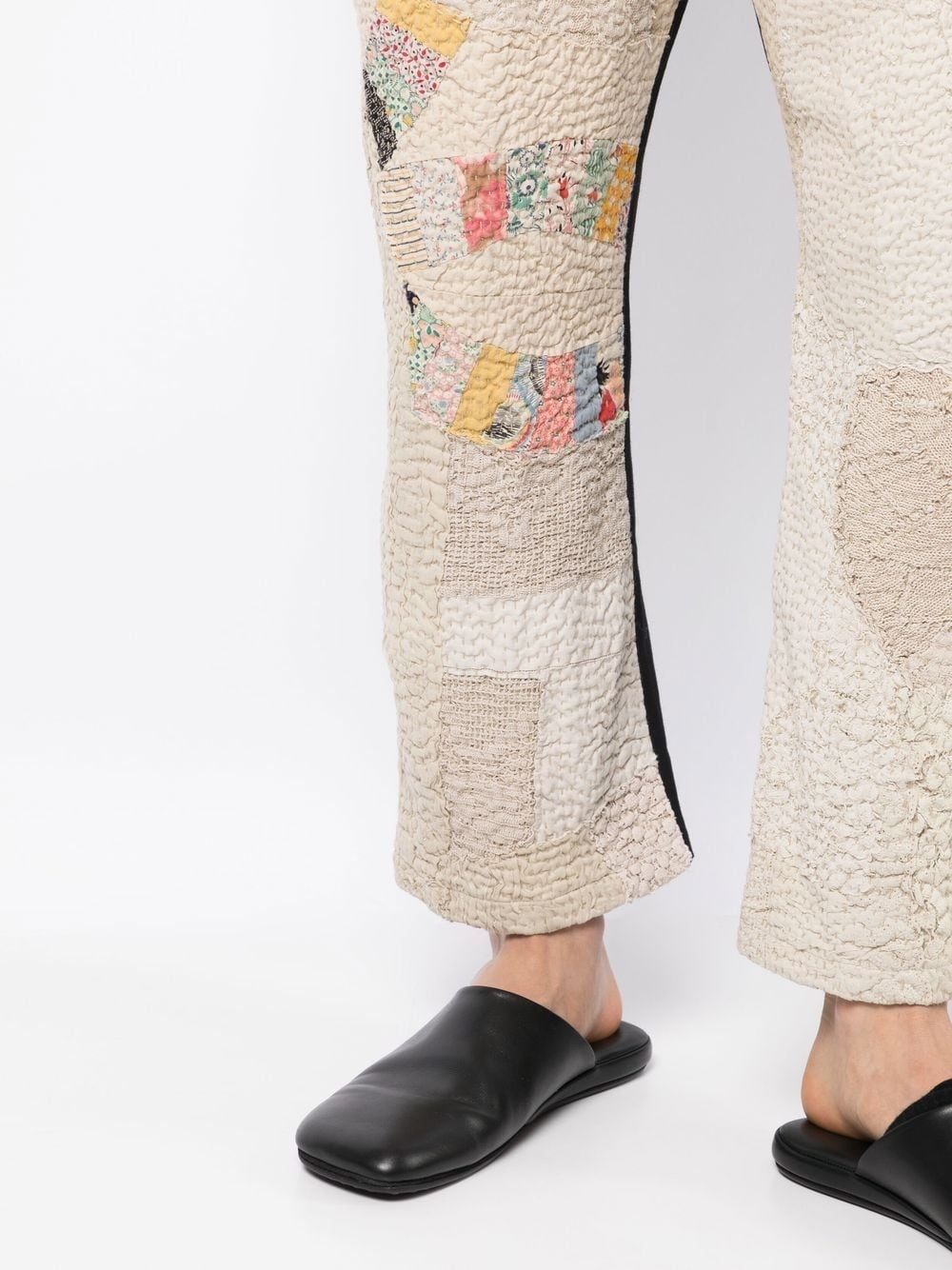 patchwork design trousers - 5