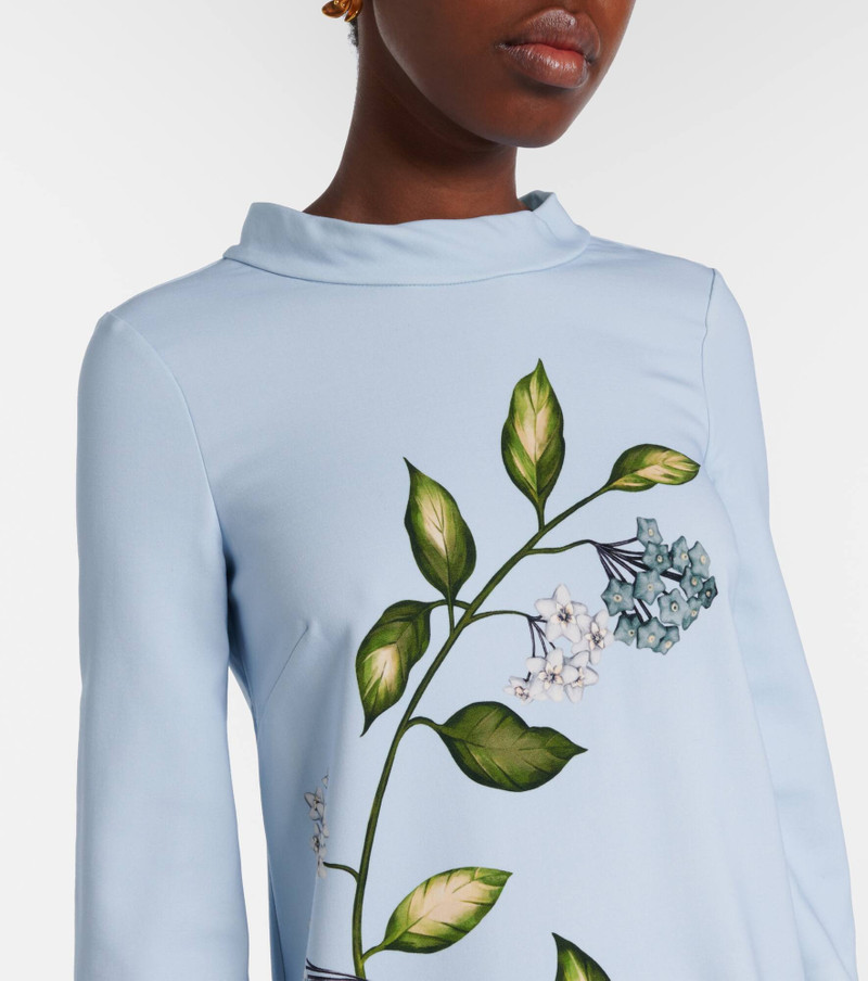 Porcelain Flower wool-blend kaftan 4