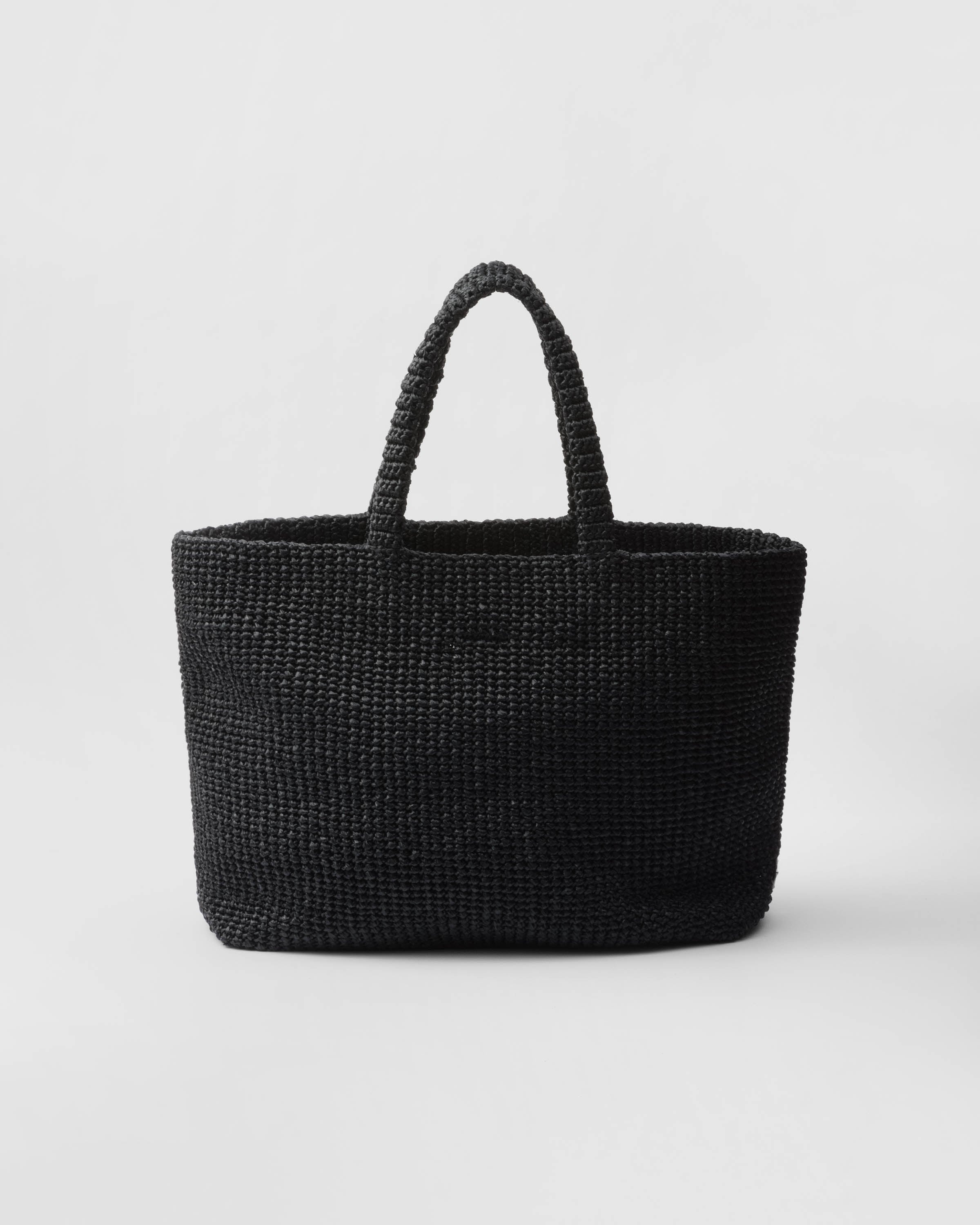 トートバッグ PRADA Logo woven fabric shopping bag Prada Woven Fabric Tote Bag | Saks Fifth Avenue