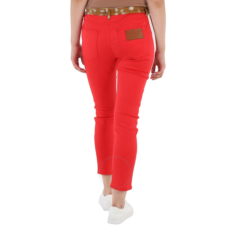 Burberry Runway Fawn Print Two-tone Slim Fit Pants - 6
