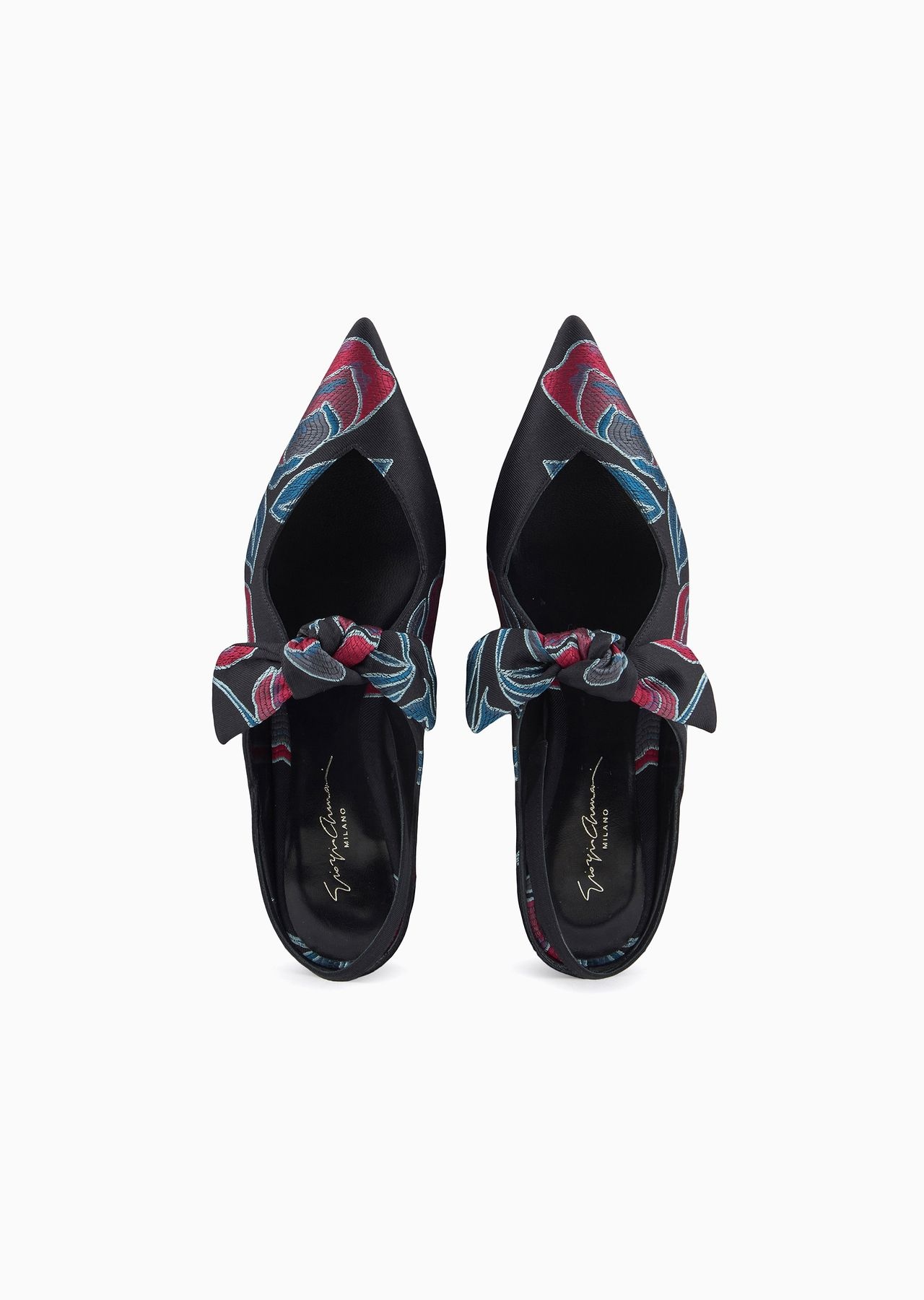 Jacquard silk-blend slingback ballerinas - 3