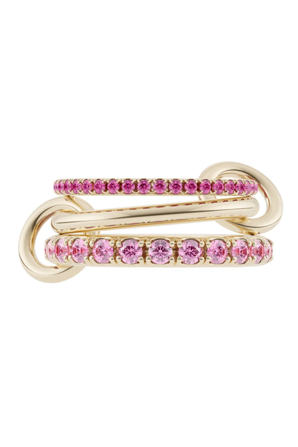Ruby Norah Three Link Ring - 1