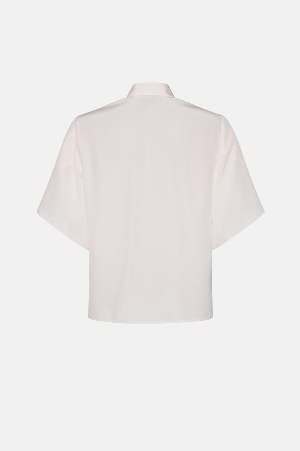 SILK BLOUSE WITH VOLANT DETAILS - 2