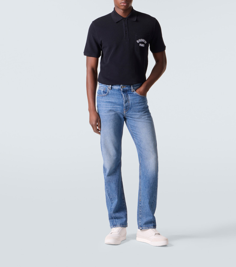 Givenchy Givenchy Paris cotton piqué polo shirt outlook