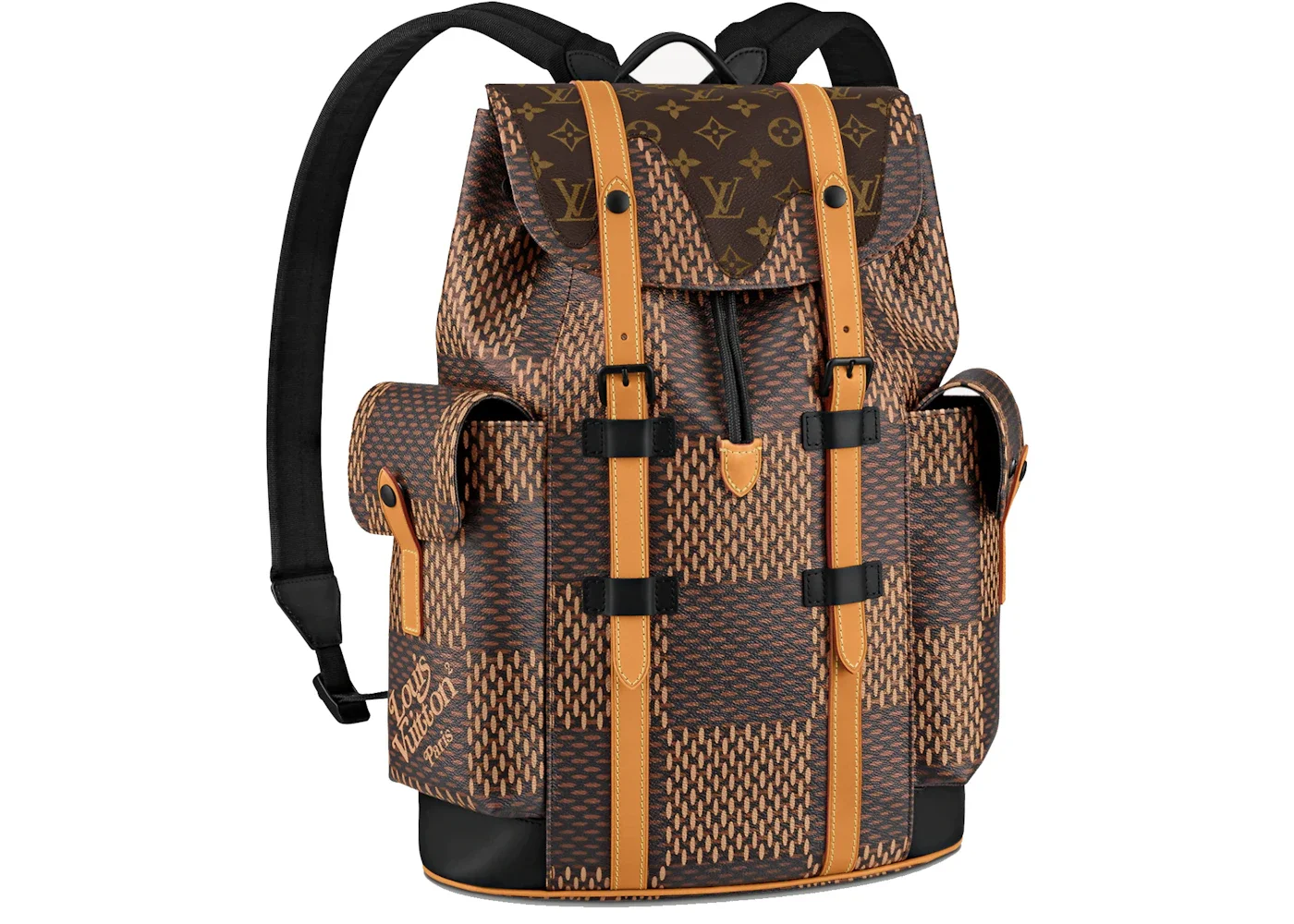Louis Vuitton x Nigo Christopher Backpack Damier Ebene Giant PM Brown - 1