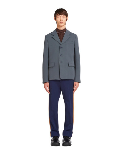 Prada Single-breasted technical gabardine jacket outlook