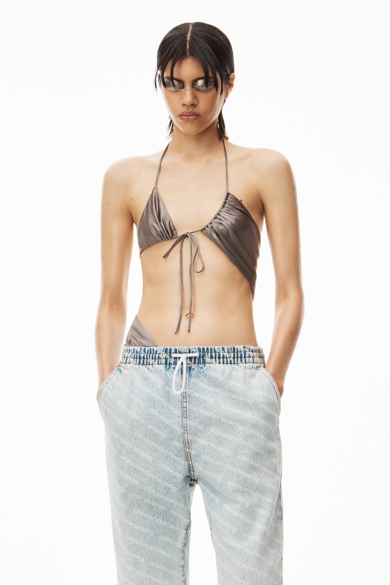 LOGO PRINT JOGGER IN DENIM 5