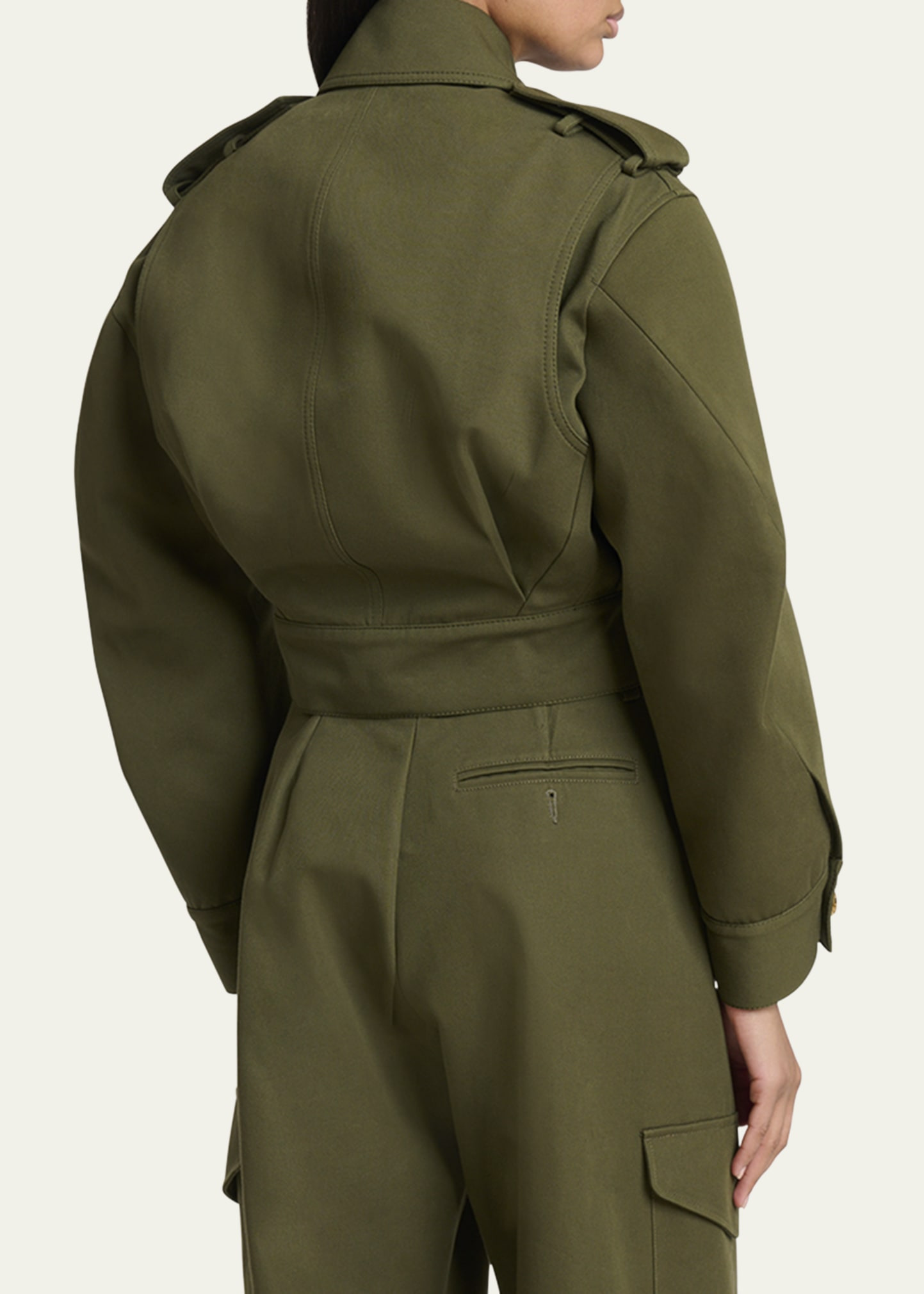 Cocoon Cropped Utility Jacket - 3