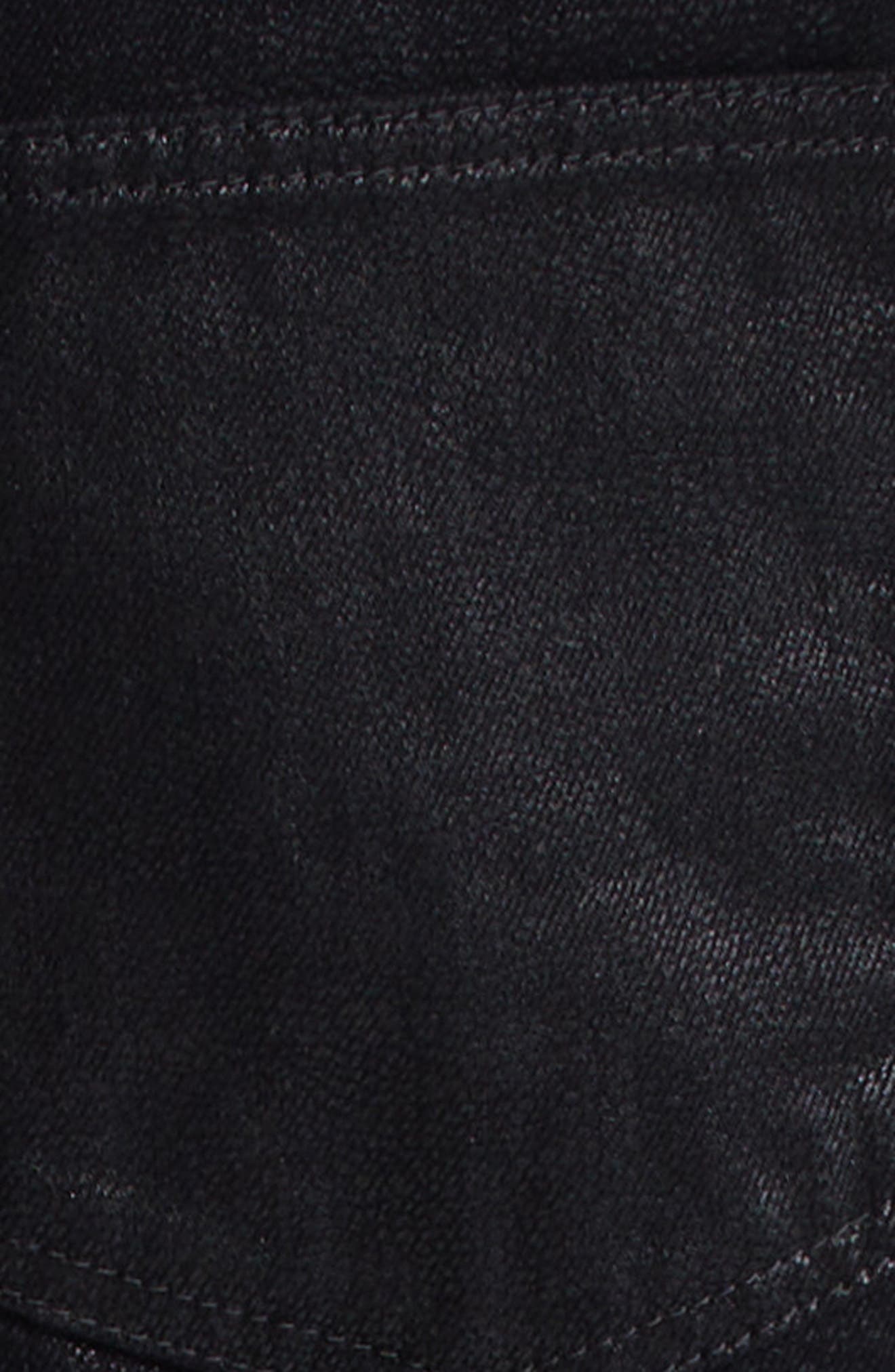 Balmain Coated Regular Fit Jeans in Black at Nordstrom - 7
