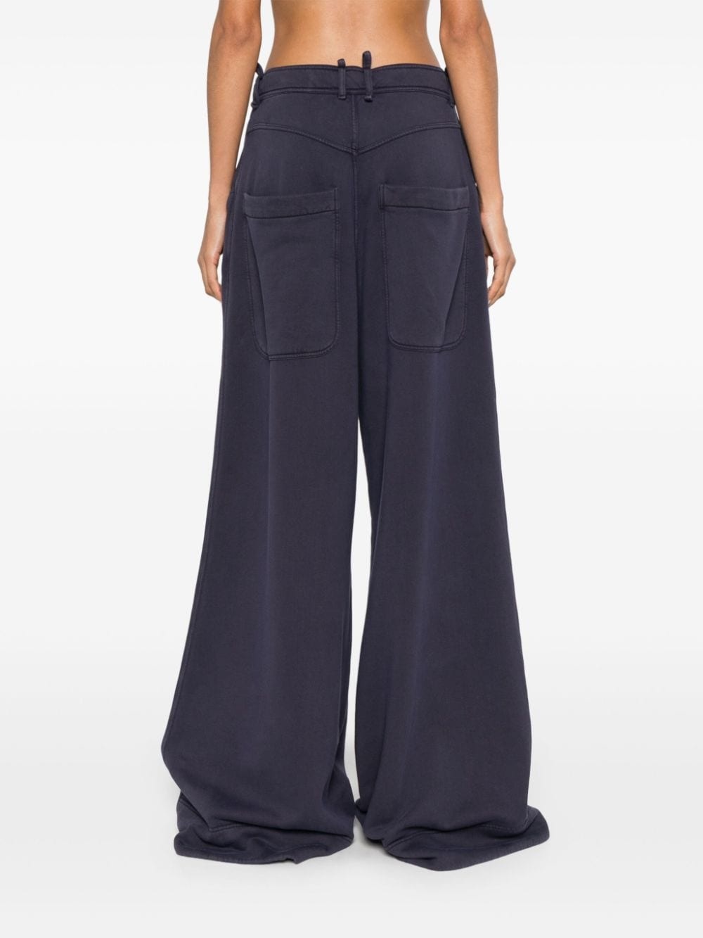 ring-detail trousers - 4