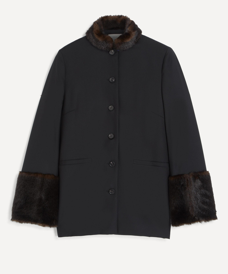 Goa Virgin Wool Fur-Trimmed Jacket 1