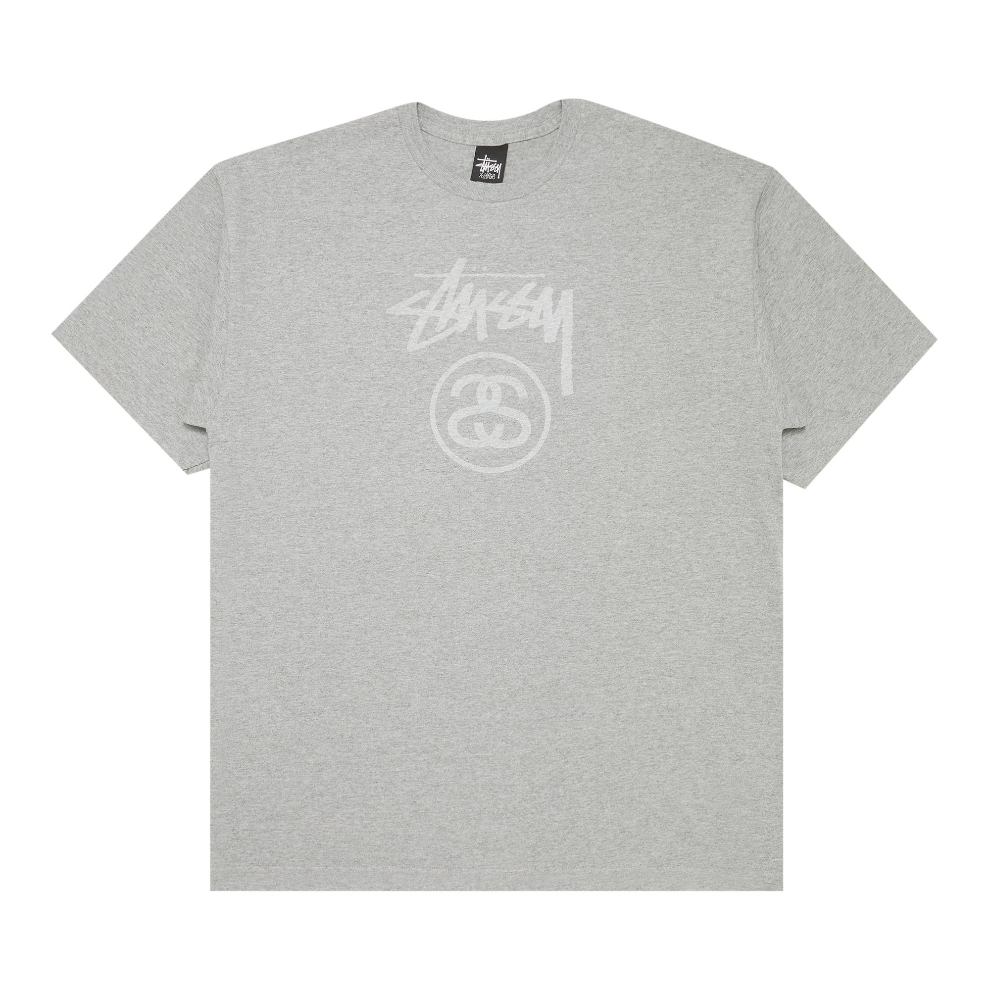 Stussy Stock Tone Logo Tee 'Grey Heather' - 1