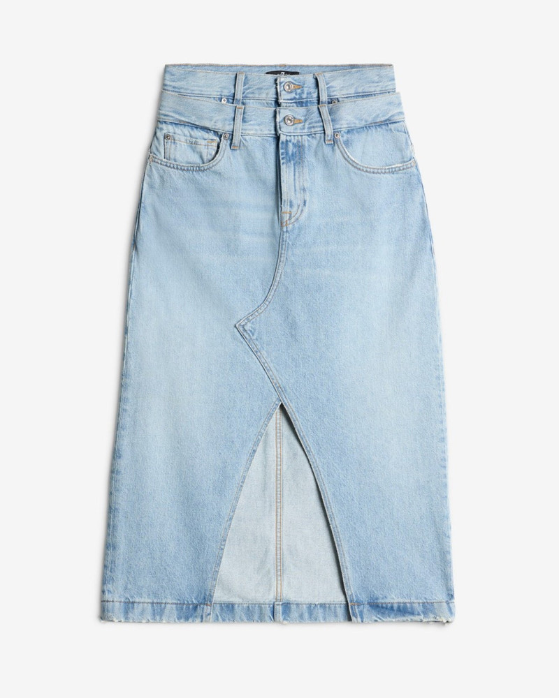 Double Waist Skirt in Bleach 1