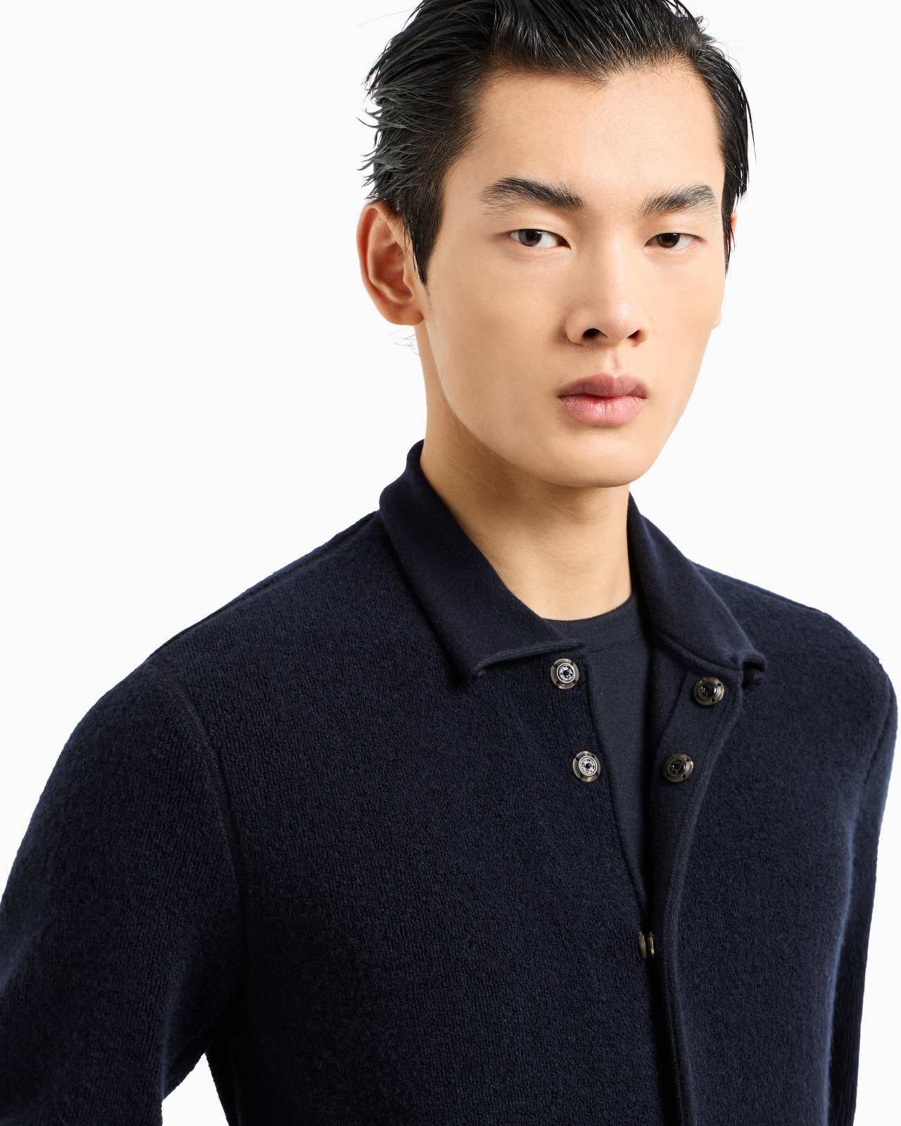 Icon single-breasted jacket in loop-stitch cashmere - 5