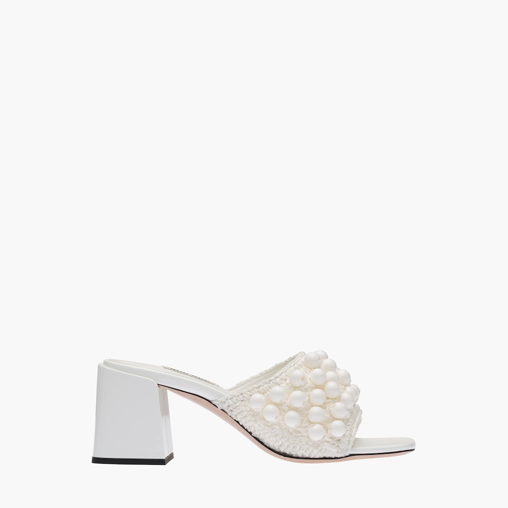 Cotton crochet sandals - 4
