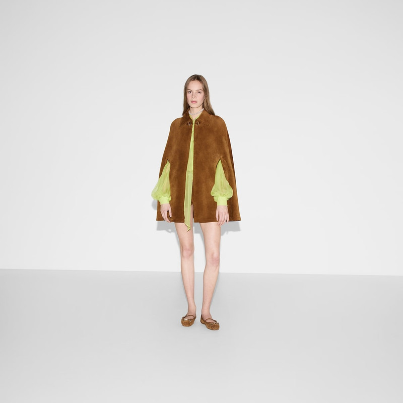 GUCCI Suede cape with Horsebit outlook