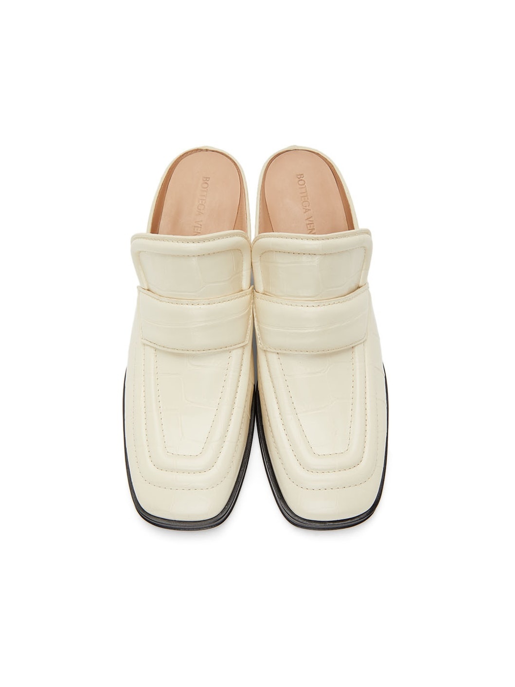 Off-White Croc Heeled Mules - 5