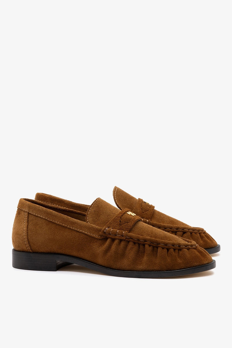 Suki Soft Loafer In Russet Suede 3