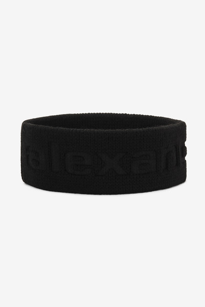 Alexander Wang Logo headband in compact deboss outlook