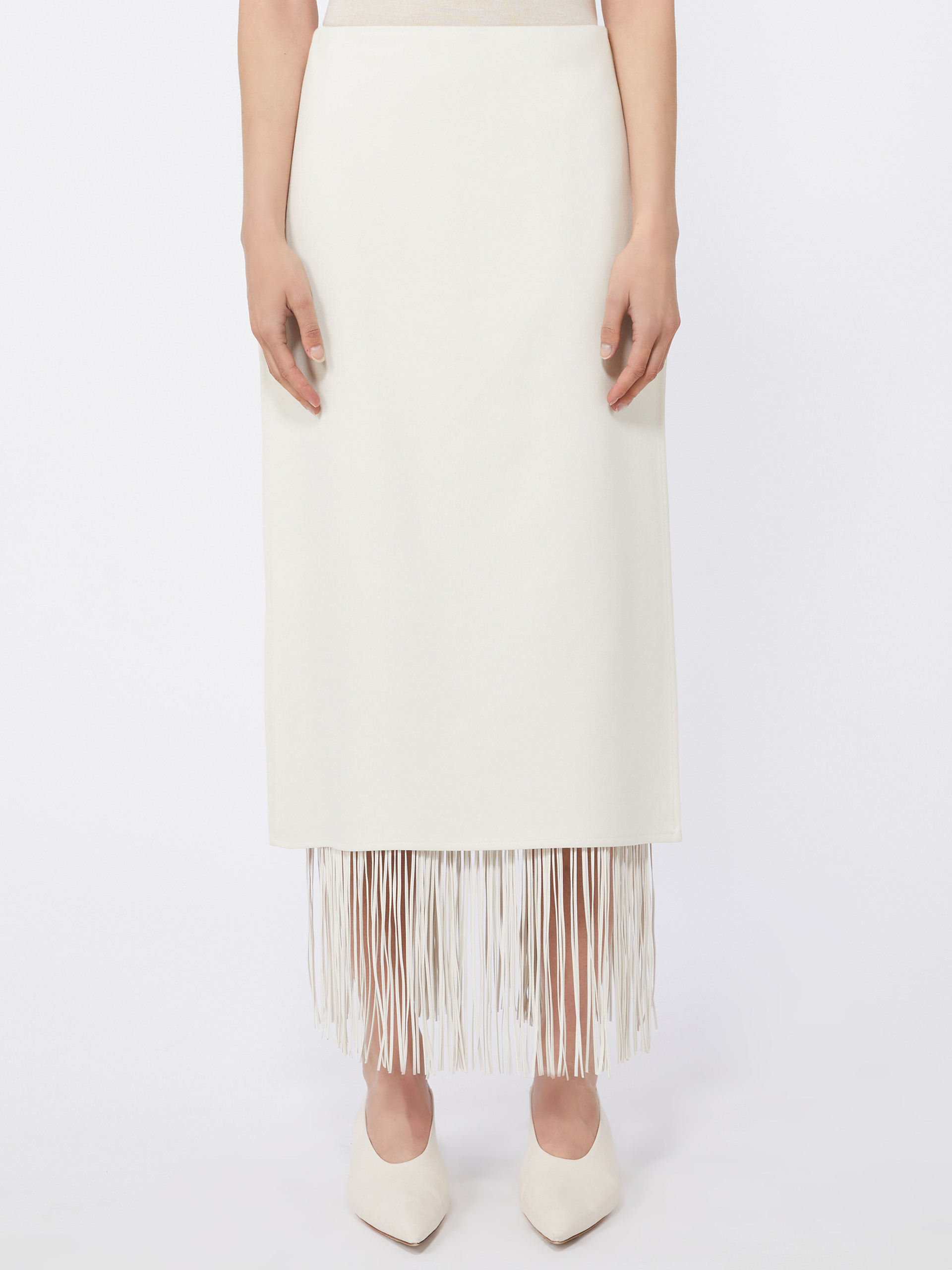 HIBERIS Fringed skirt - 3