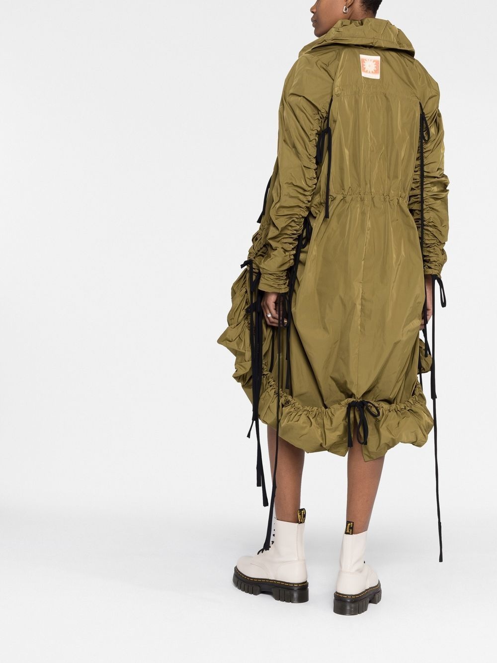 Drapey ruffled parka - 4