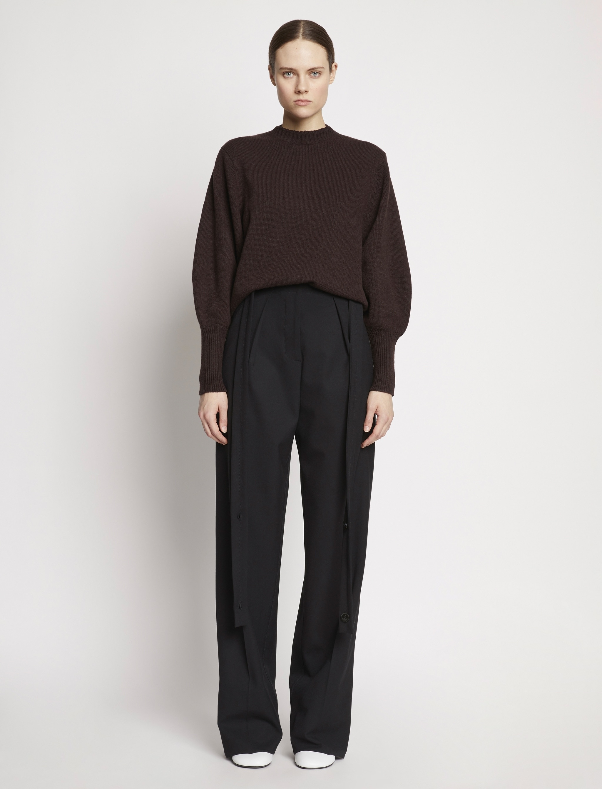 Eco Cashmere Balloon Sleeve Sweater - 3