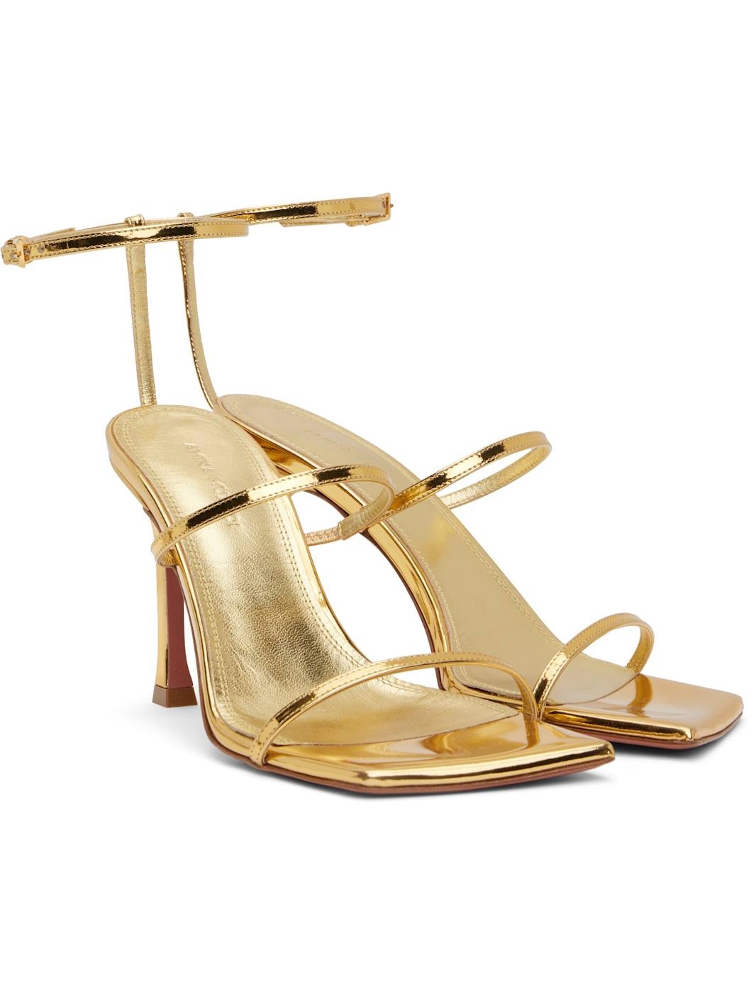 Gold Maya Heeled Sandals - 4