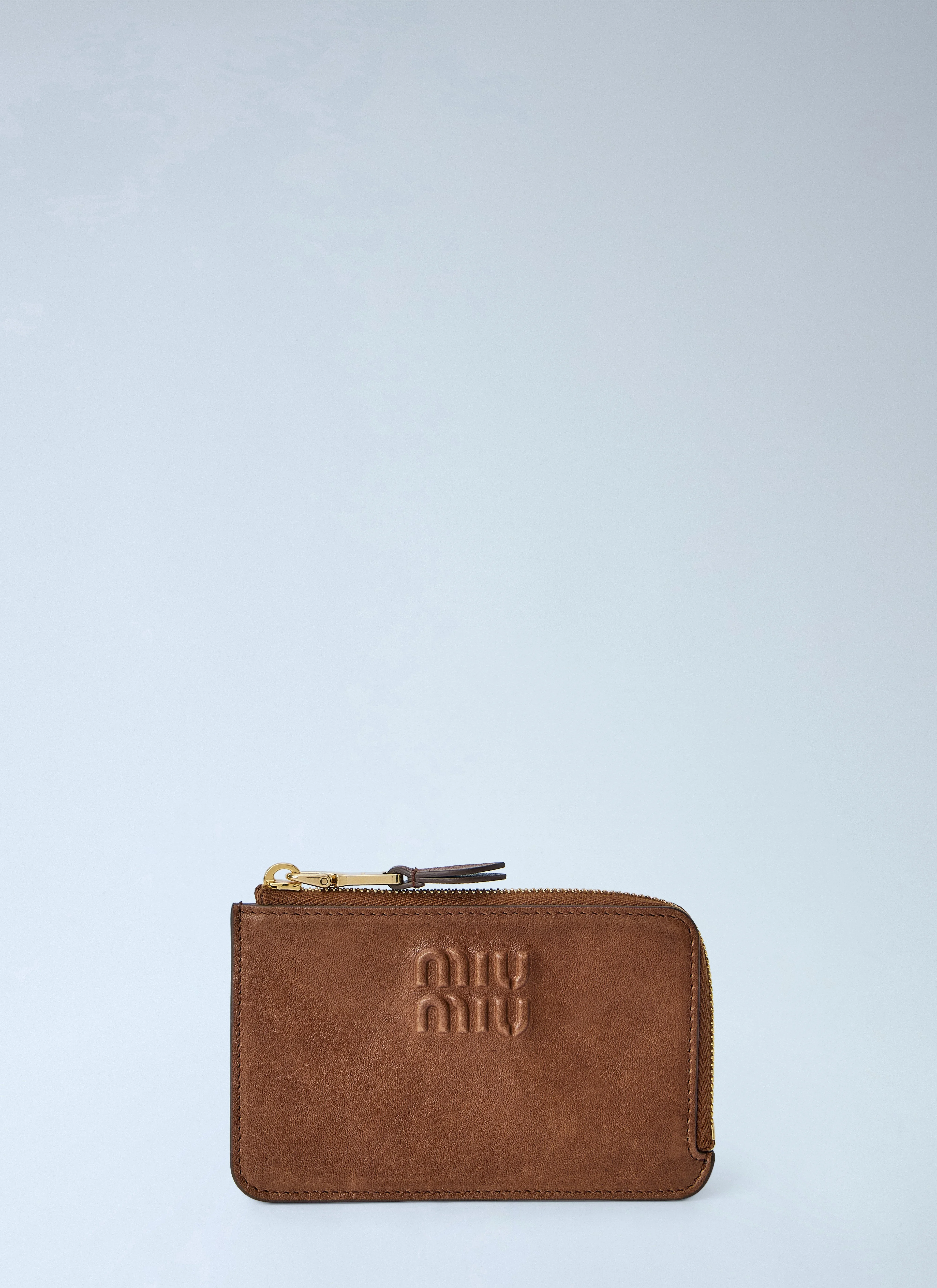 Miu Miu Women Oak Nappa Leather Envelope Card Holder - 1