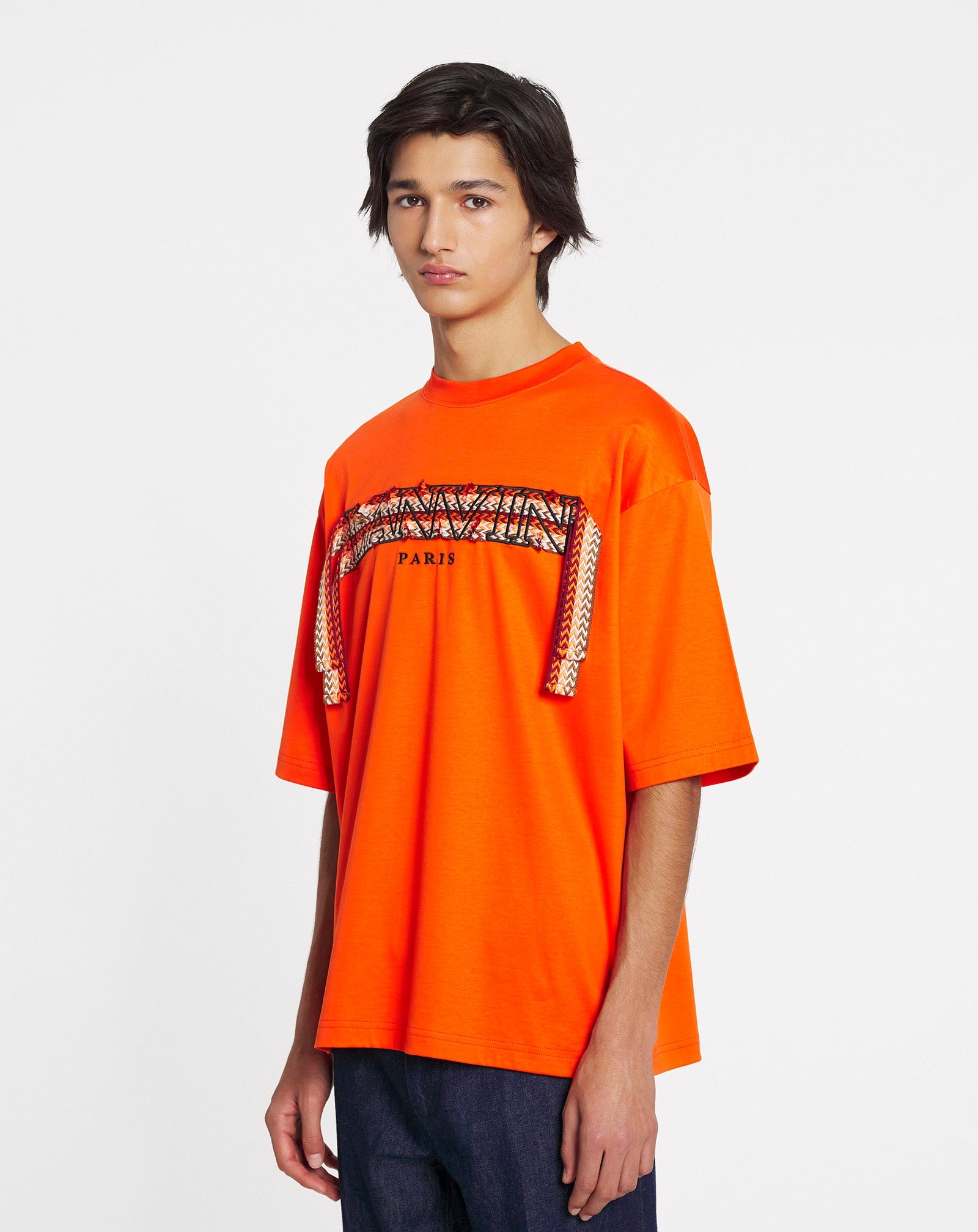 OVERSIZED EMBROIDERED CURB LACE T-SHIRT - 3