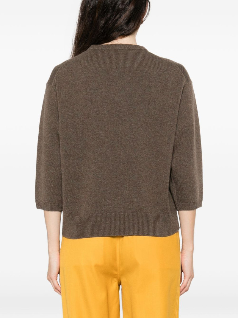 V-neck short-sleeve sweater 4