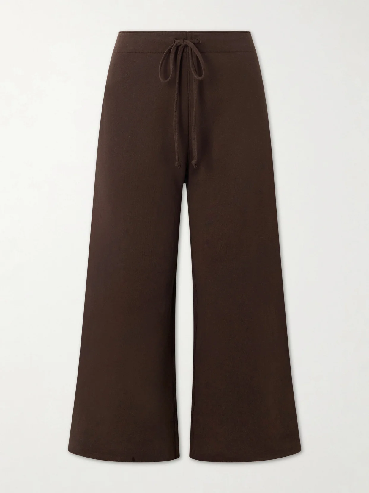Kiki Cropped Cotton-jersey Track Pants - 1