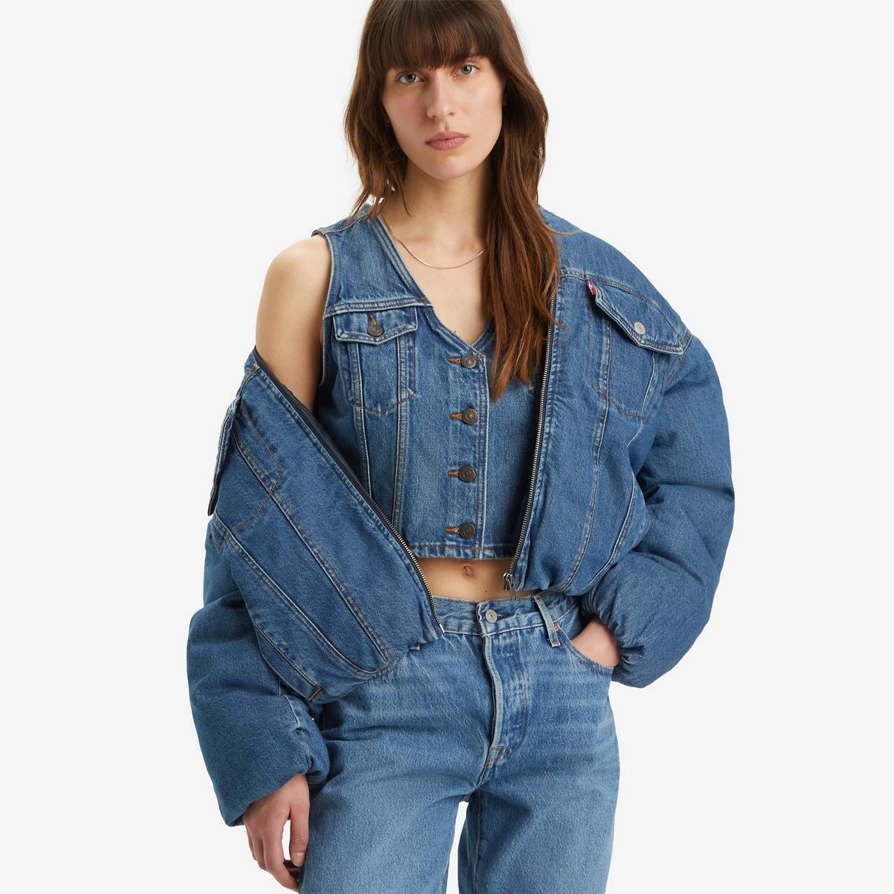 '90S PADDED TRUCKER JACKET - 2