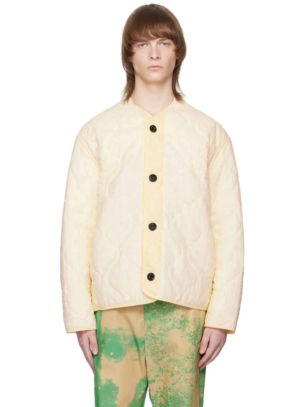 Off-White Quilted Jacket - 1