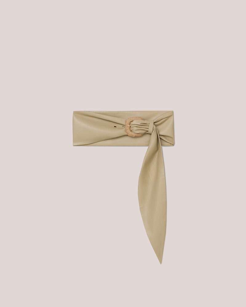 DAE RUSTIC - Vegan leather belt - Pebble 1