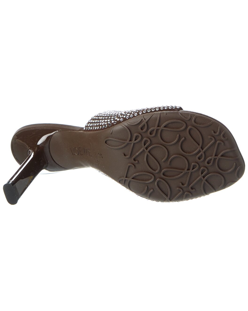 Loewe Petal Strassed Leather Mule - 4