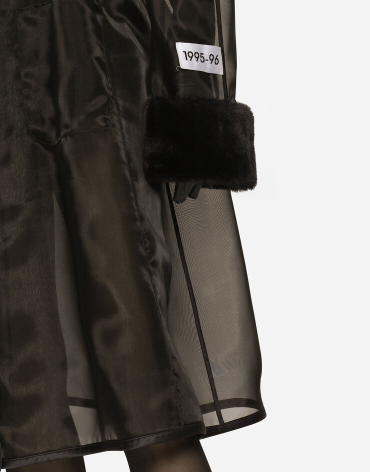 Organza trench coat with the Re-Edition label - 6