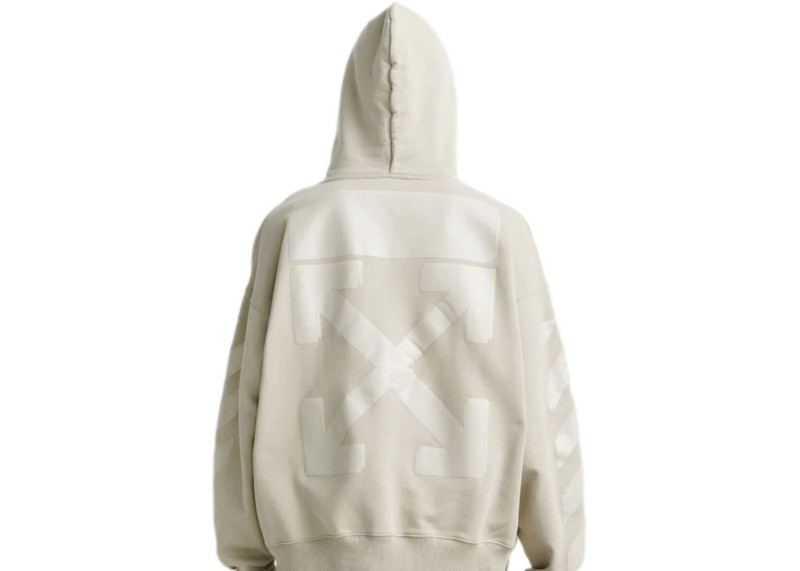 Off-White OFF-WHITE Rubber Arrows Hoodie Beige/Beige outlook