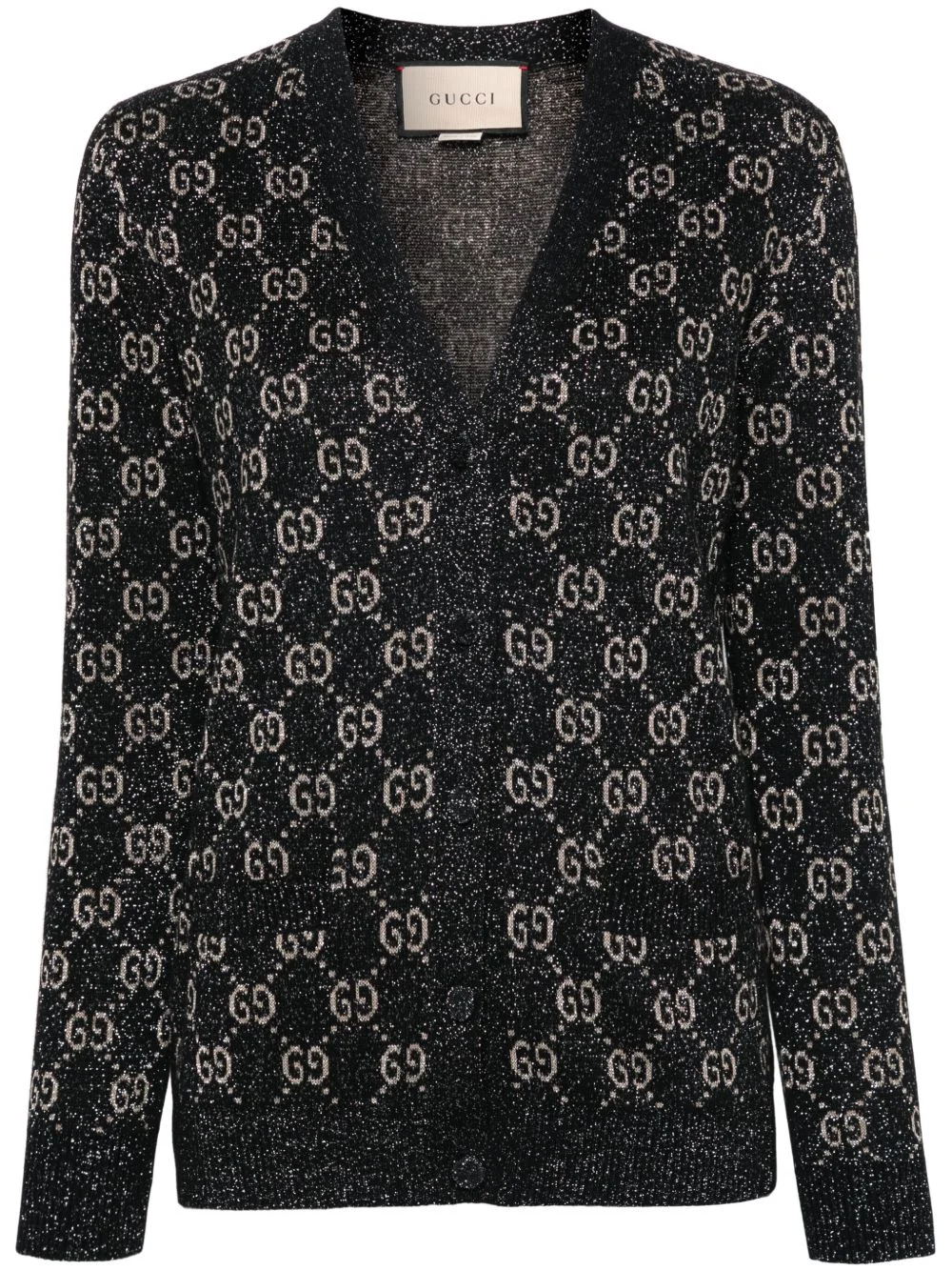 GG intarsia-knit cardigan - 1