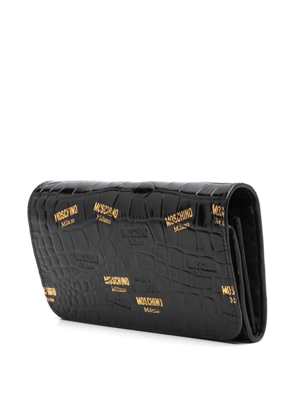 debossed-logo clutch bag - 3