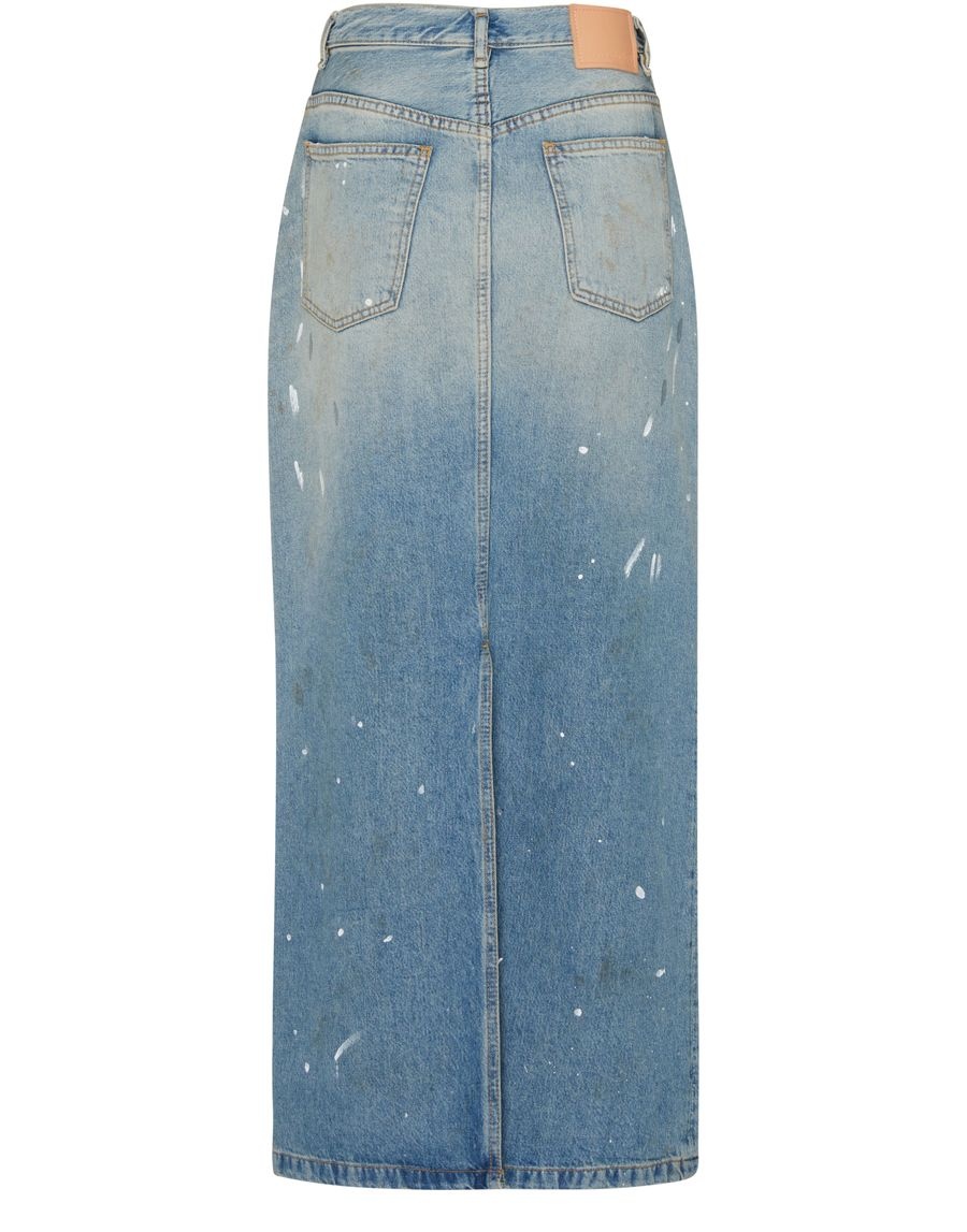Denim long skirt - 2