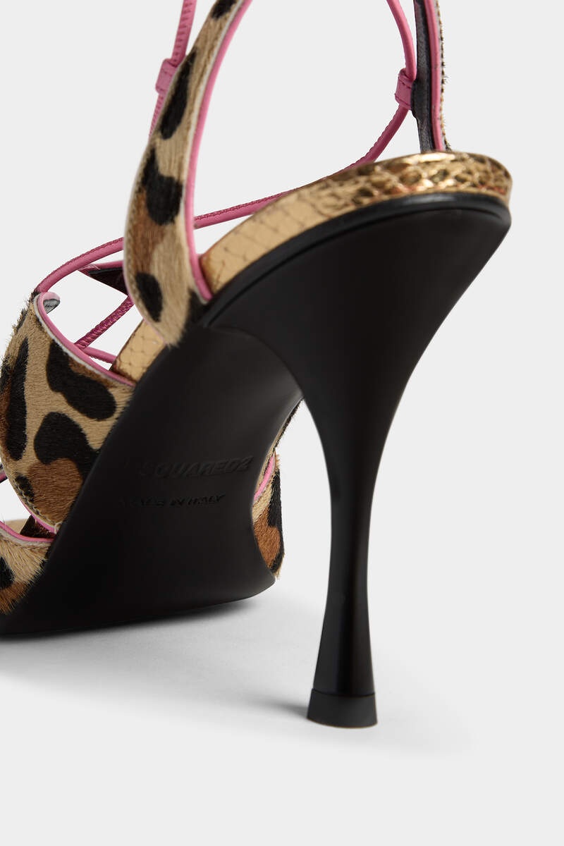 LEOPARD PRINT SANDALS - 5