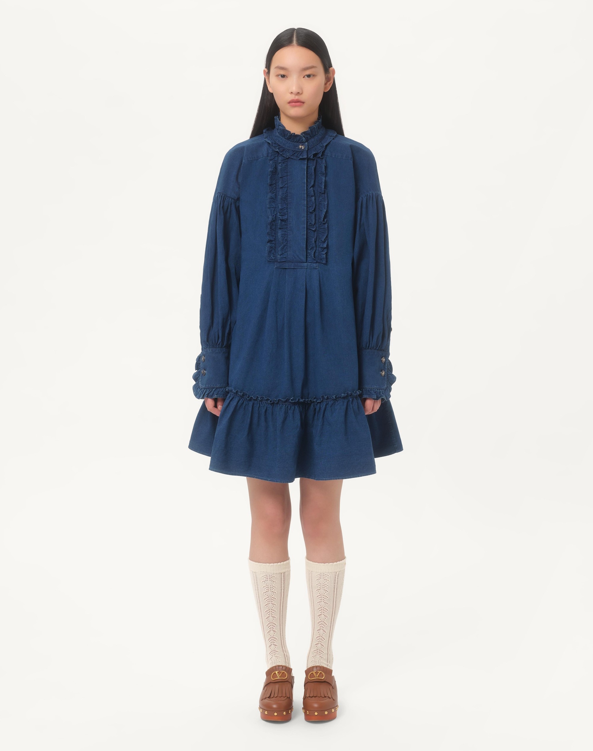 LIGHTWEIGHT DENIM DRESS - 5