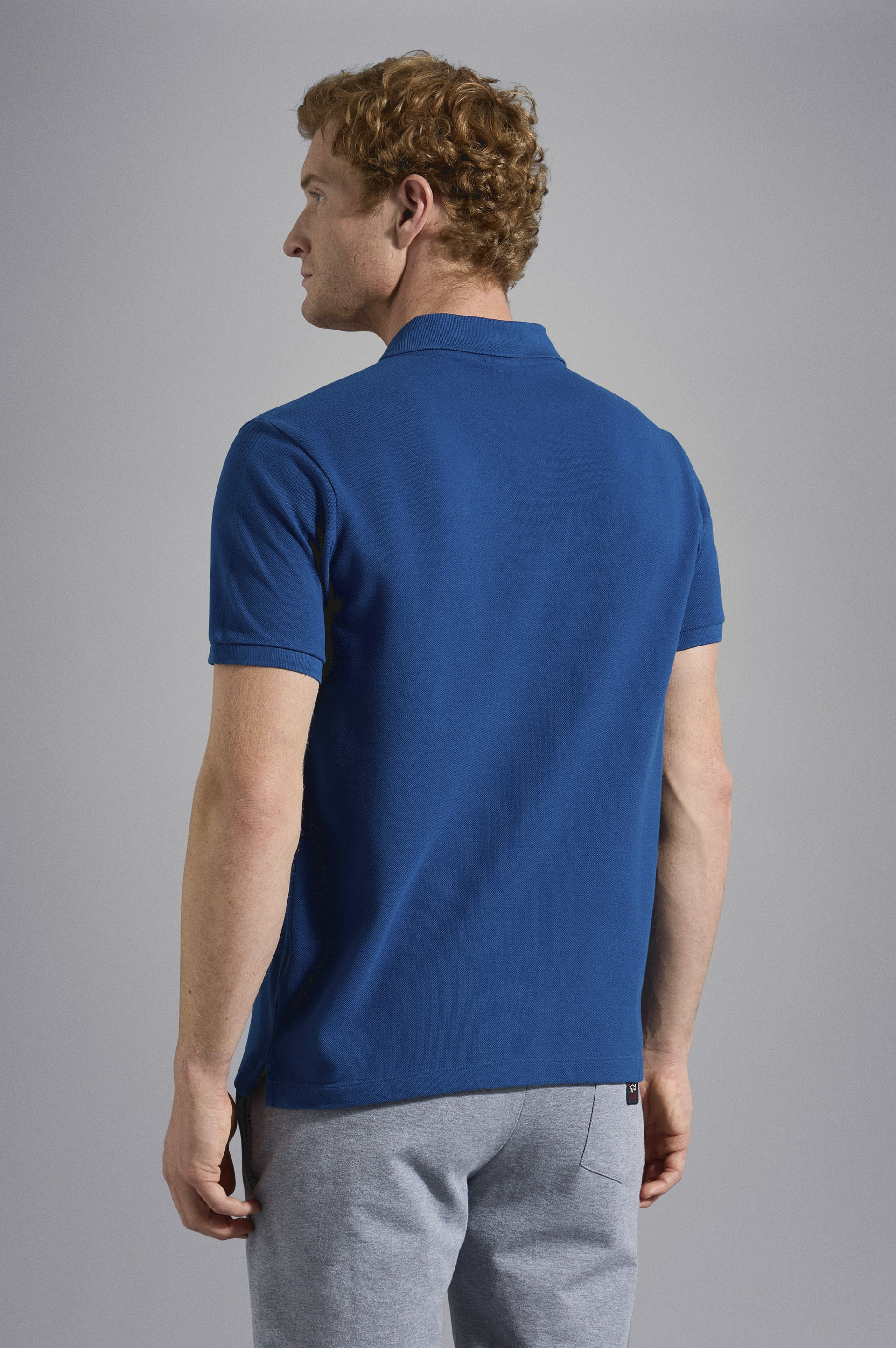 COTTON PIQUÉ POLO WITH ICONIC BADGE - 3