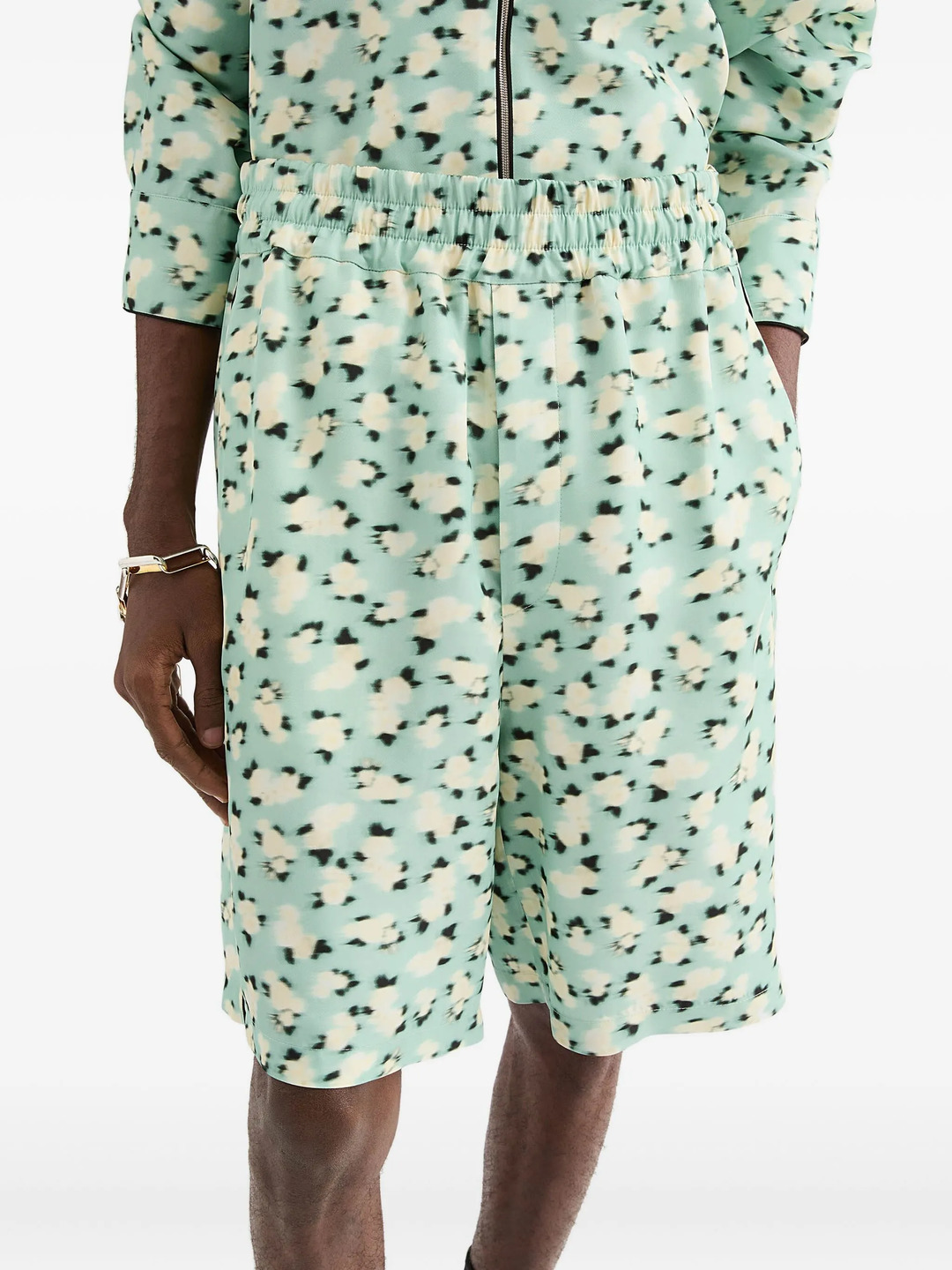 Fluid Viscose Printed Shorts - 5