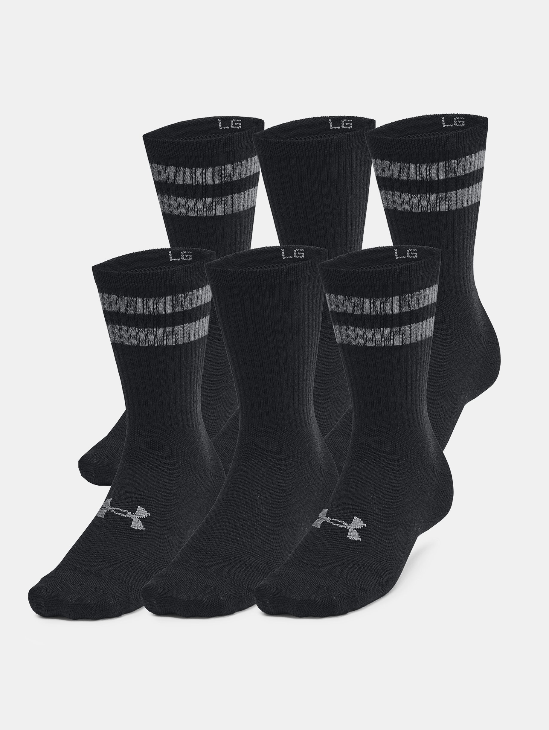 Unisex UA Essential 6-Pack Crew Socks - 3